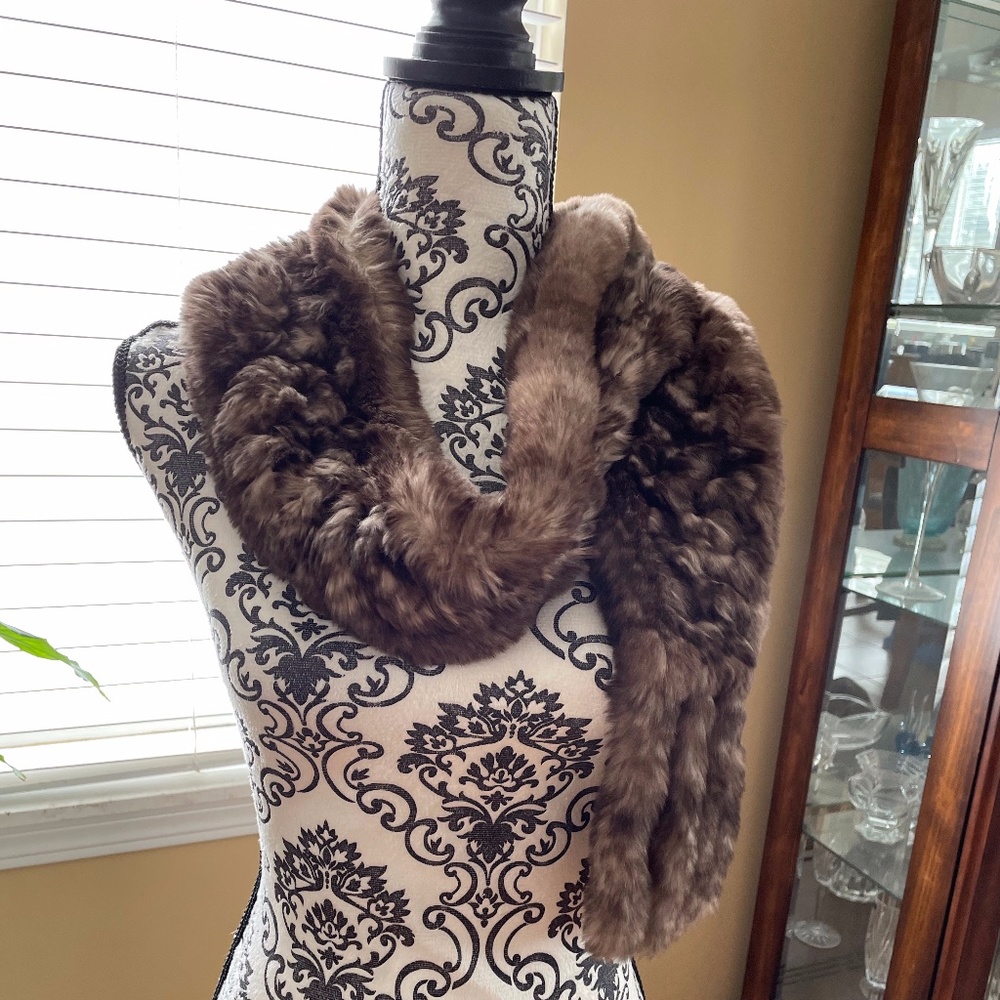 Genuine Rabbit Scarf - Like New
